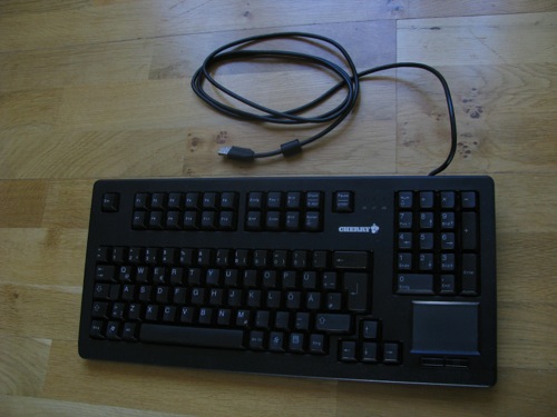 Mekaniskt Cherry G80 MX-tangentbord, USB och inbyggd trackpad, bild 1