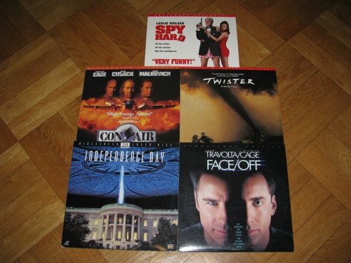 Paket med 5 st Laserdisc-filmer, bild 1