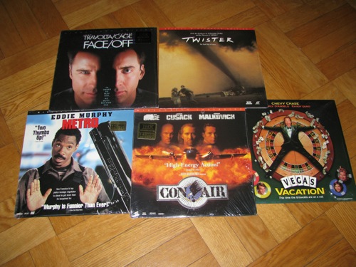 Paket med 5 st Laserdisc-filmer, bild 1