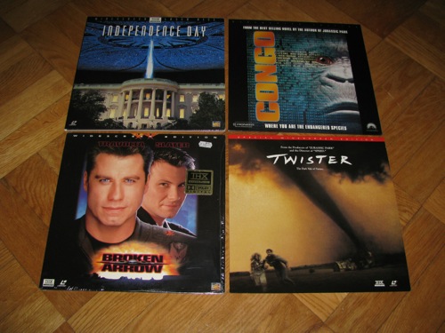 Paket med 4 st Laserdisc-filmer, bild 1