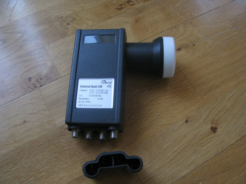 Skymaster Quad-LNB, 0,5 dB