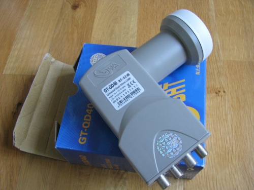 Oanv&auml;nd Quad-LNB, 0,2 dB